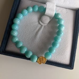 24K gold charm bracelet